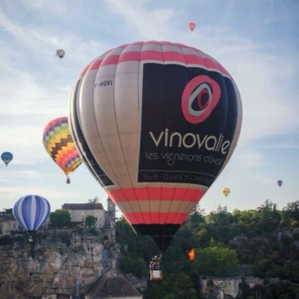 Montgolfière Vinovalie piloté par Atmosph'Air à Rocamadour